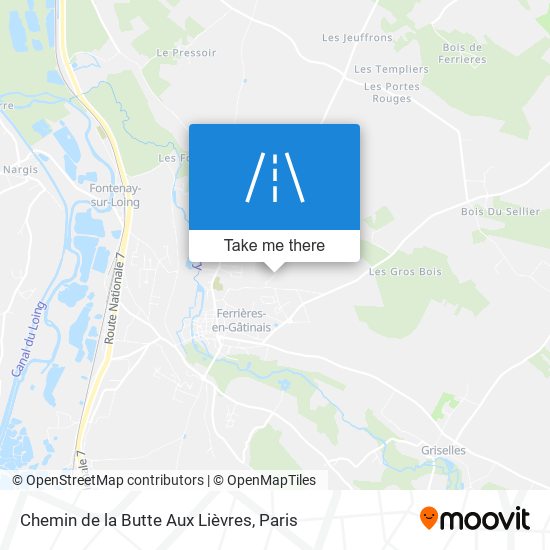 Chemin de la Butte Aux Lièvres map
