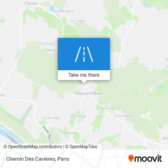 Chemin Des Cavières map