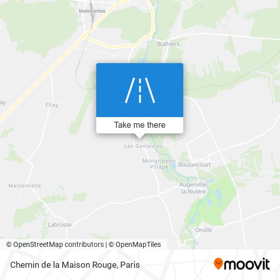 Chemin de la Maison Rouge map