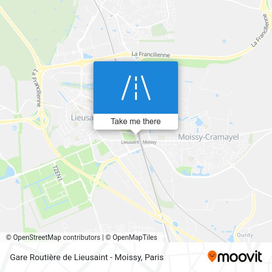 Gare Routière de Lieusaint - Moissy map