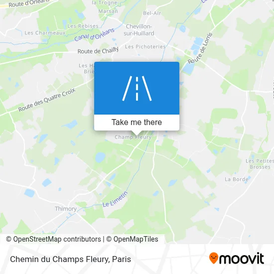 Chemin du Champs Fleury map