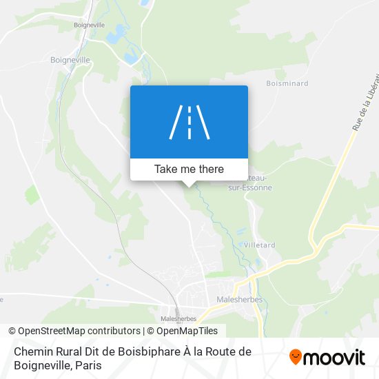Chemin Rural Dit de Boisbiphare À la Route de Boigneville map