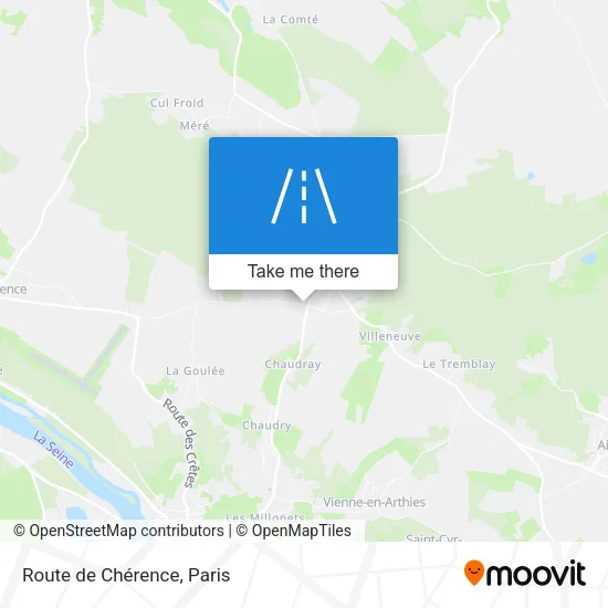 Route de Chérence map