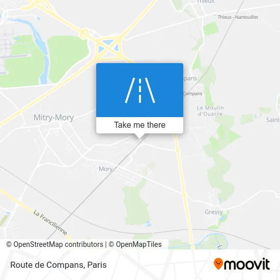 Route de Compans map