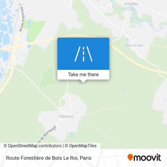 Route Forestière De Bois Le Roi map