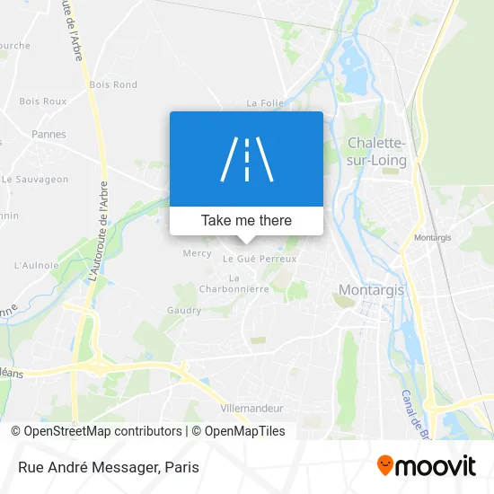 Rue André Messager map