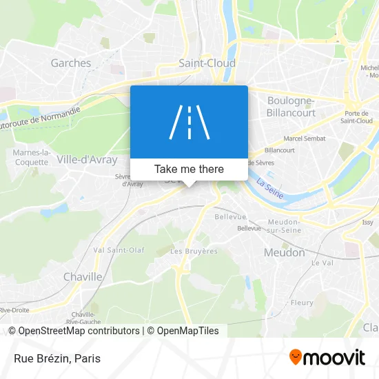 Rue Brézin map
