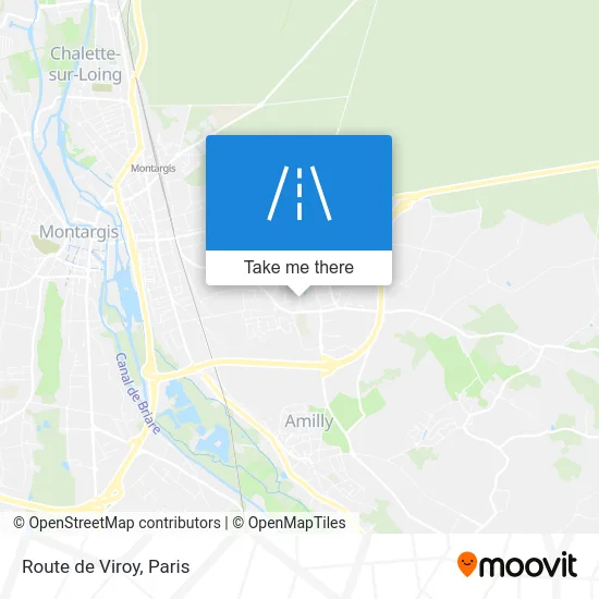 Route de Viroy map