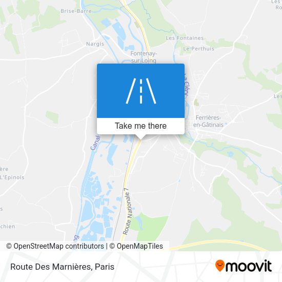Route Des Marnières map