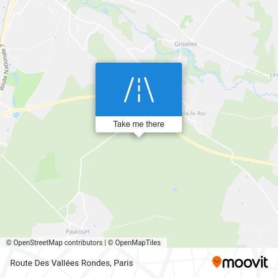 Route Des Vallées Rondes map