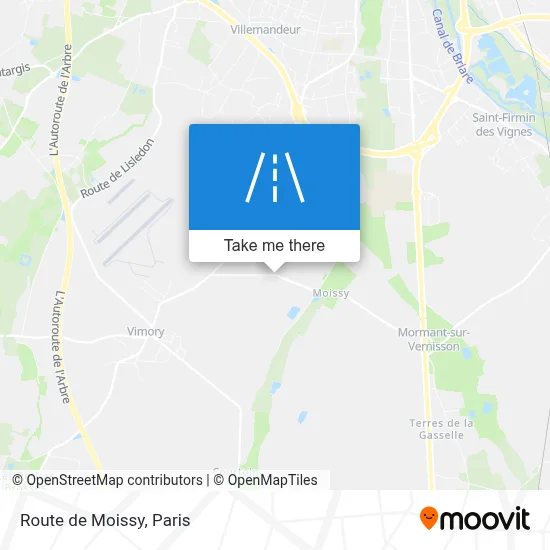 Route de Moissy map