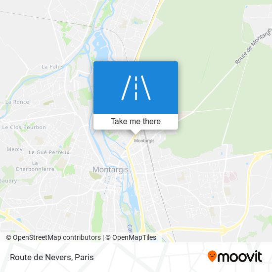 Mapa Route de Nevers