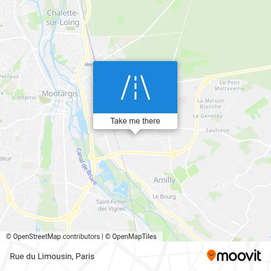 Mapa Rue du Limousin