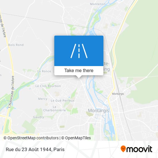 Rue du 23 Août 1944 map