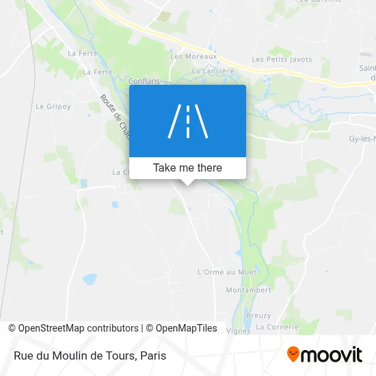 Rue du Moulin de Tours map