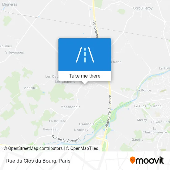 Rue du Clos du Bourg map