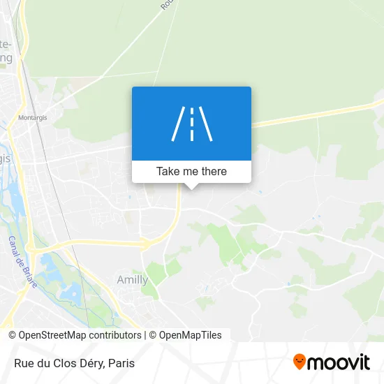 Rue du Clos Déry map