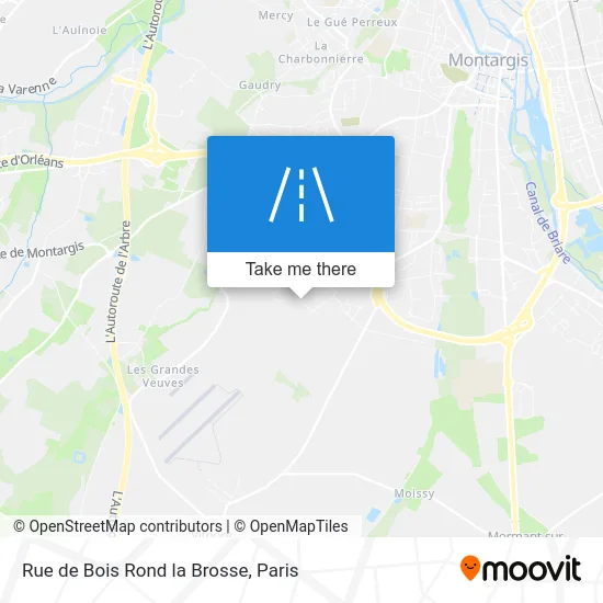 Rue de Bois Rond la Brosse map