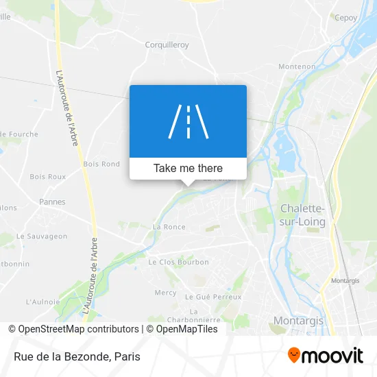 Rue de la Bezonde map