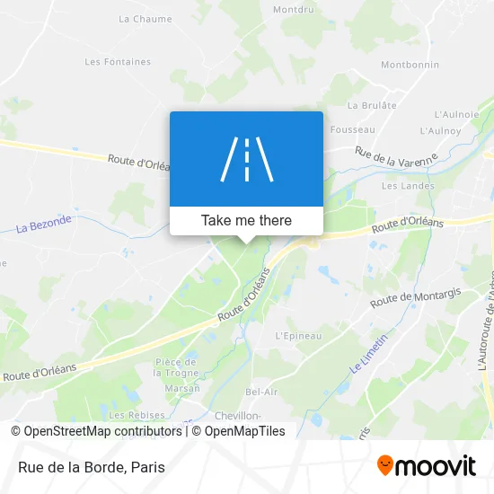 Mapa Rue de la Borde