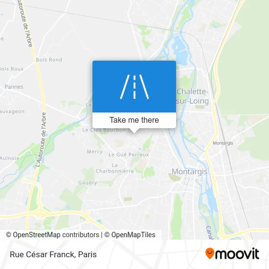 Rue César Franck map