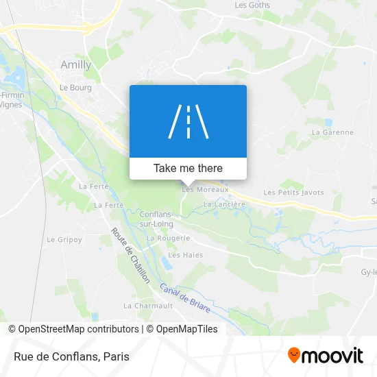 Rue de Conflans map