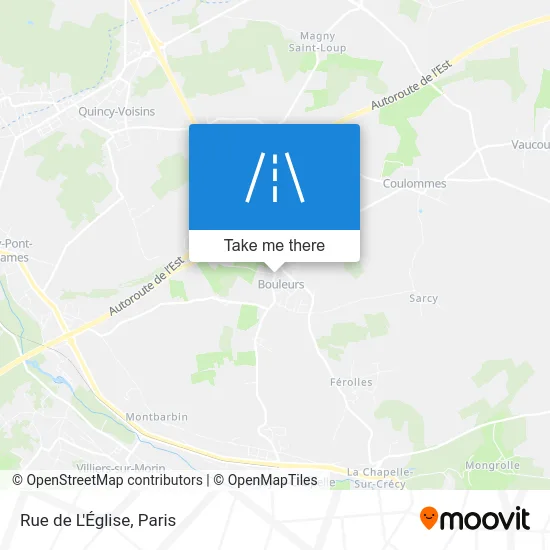 Rue de L'Église map