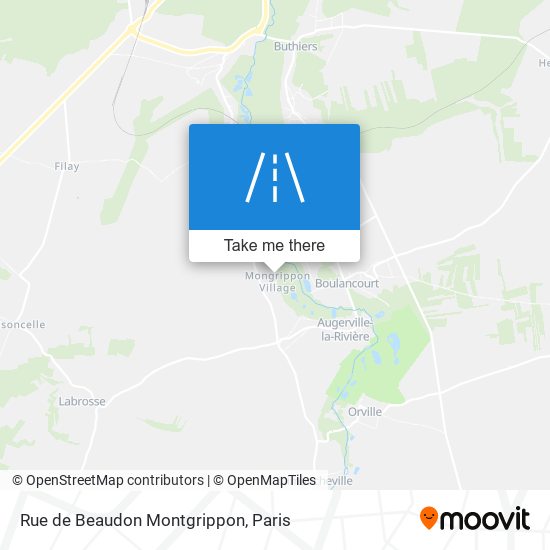 Rue de Beaudon Montgrippon map