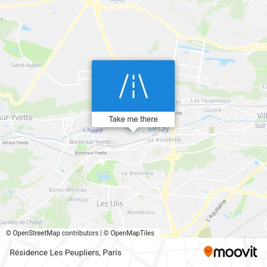 Résidence Les Peupliers map