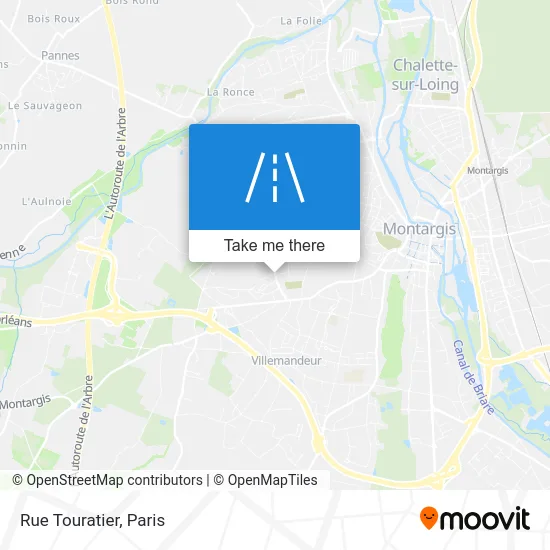 Rue Touratier map