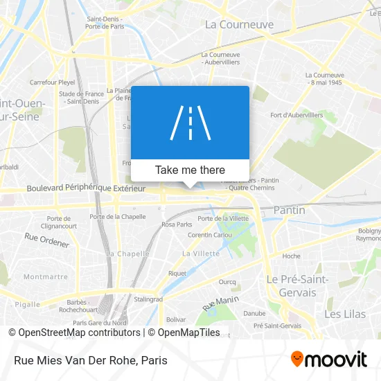 Rue Mies Van Der Rohe map