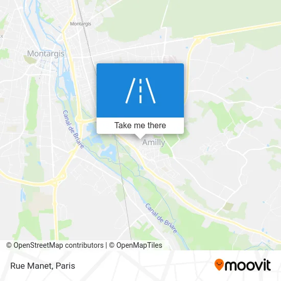 Rue Manet map