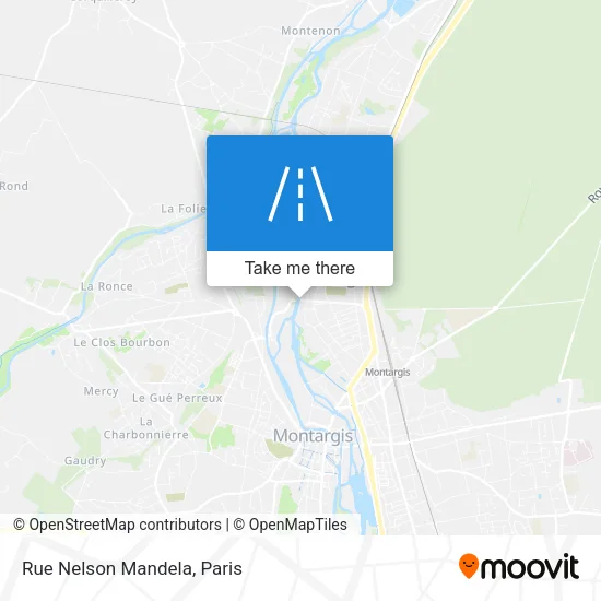 Rue Nelson Mandela map