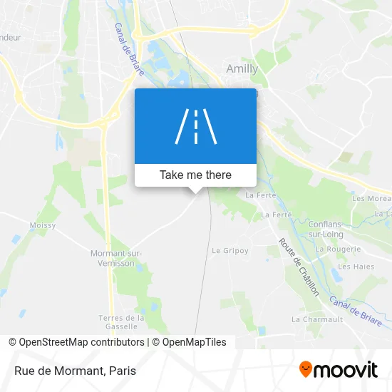 Mapa Rue de Mormant
