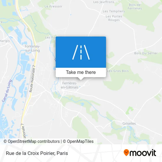 Rue de la Croix Poirier map