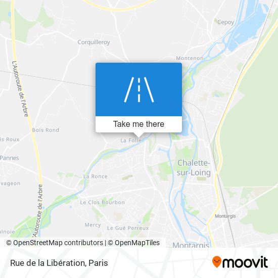 Rue de la Libération map