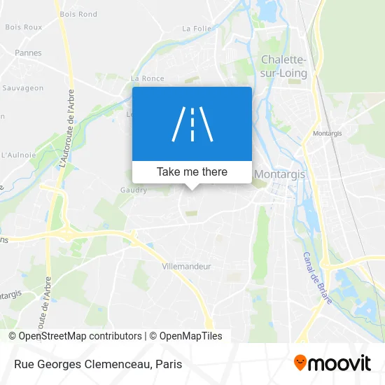 Rue Georges Clemenceau map