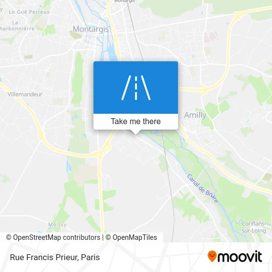 Rue Francis Prieur map