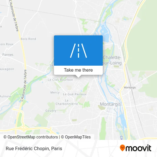 Rue Frédéric Chopin map