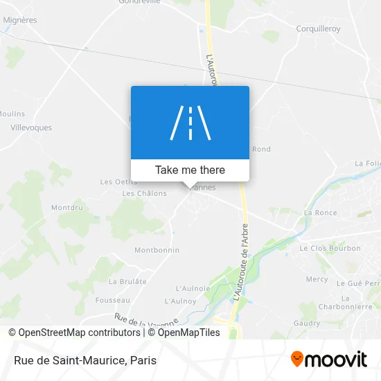 Rue de Saint-Maurice map