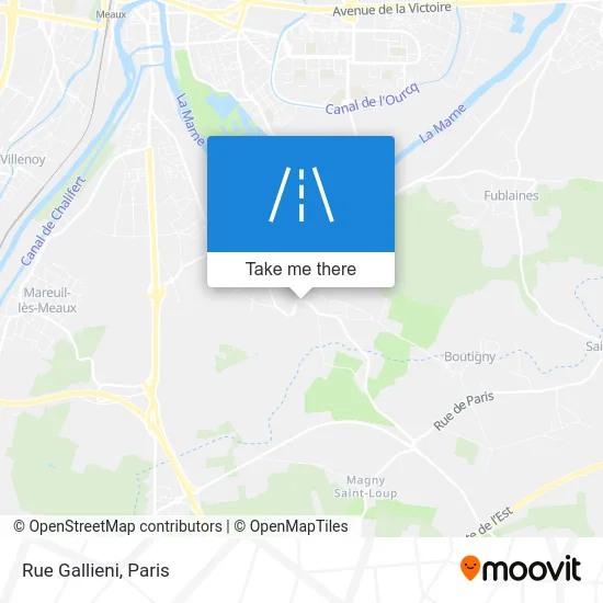 Rue Gallieni map