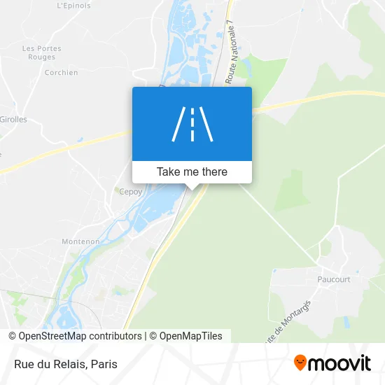 Mapa Rue du Relais