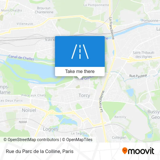 Rue du Parc de la Colline map