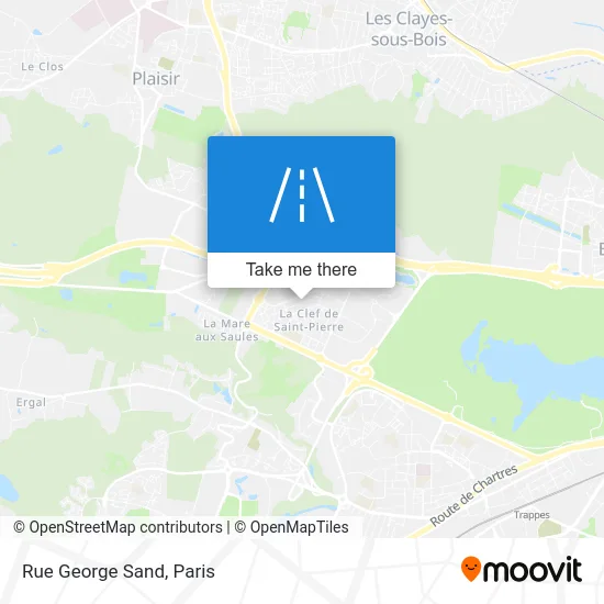 Rue George Sand map