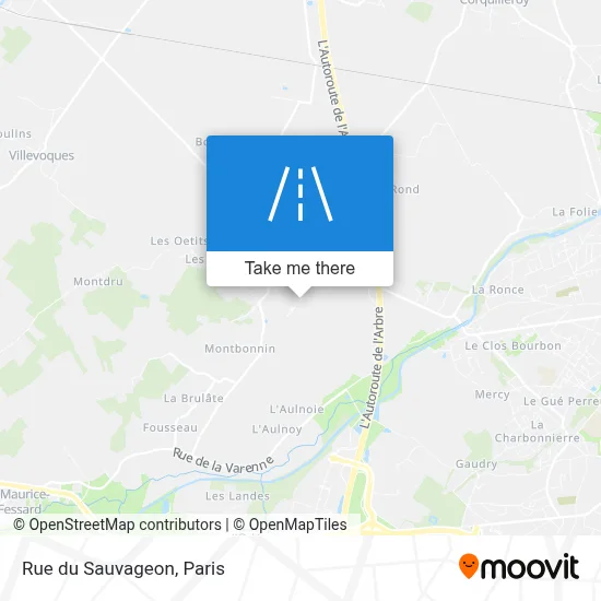 Rue du Sauvageon map
