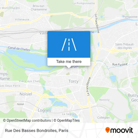 Rue Des Basses Bondrolles map