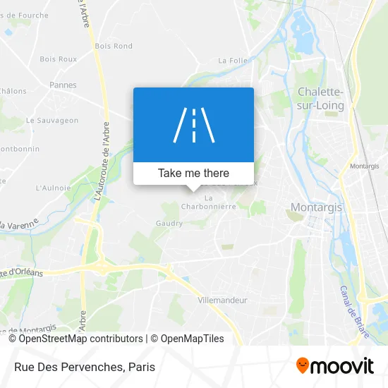 Rue Des Pervenches map