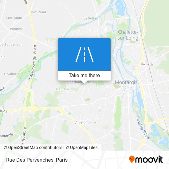 Rue Des Pervenches map