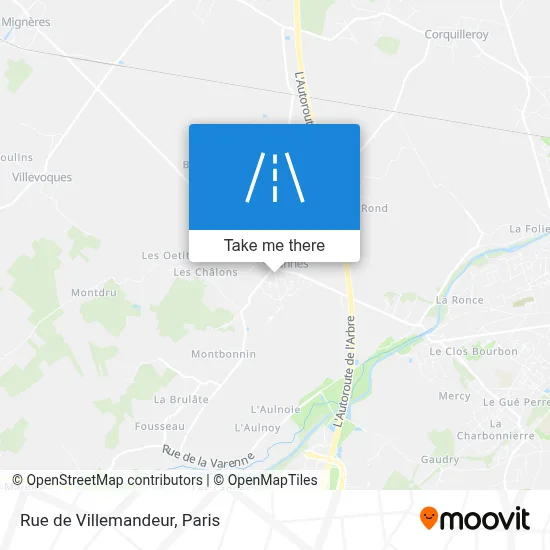 Rue de Villemandeur map