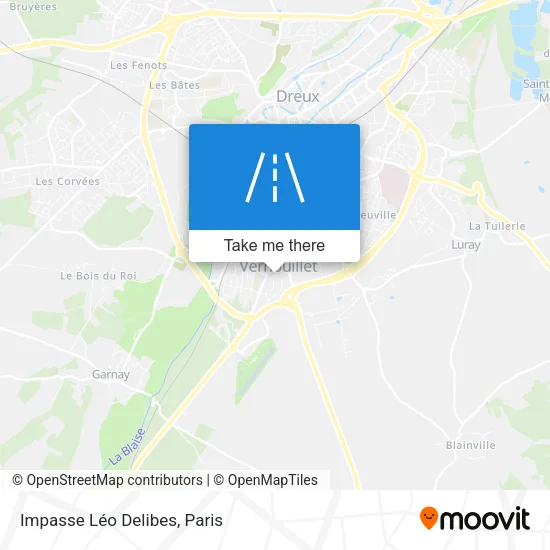 Impasse Léo Delibes map